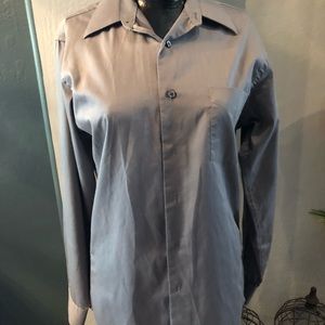 Grey button down shirt